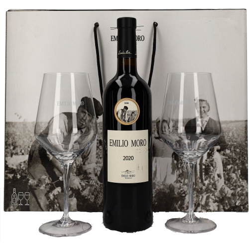 Emilio Moro giftbox met 2 Glazen en Kurkentrekker