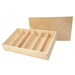 Schuifkist voor 6 flessen