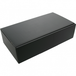 Wijnflesdoos zwart voor 3 flessen (kadoverpakking)