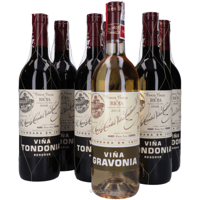 2012 Lopez de Heredia Vi&ntilde;a Tondonia Gravonia Blanco & 6 fles Tondonia Reserva