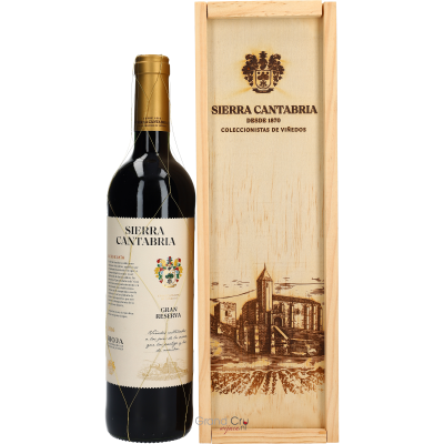 Cadeaupakket Sierra Cantabria Gran Reserva in Luxe Schuifkist